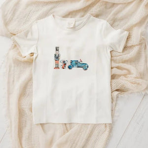 Blue Vintage Toys Tee - Eggnog