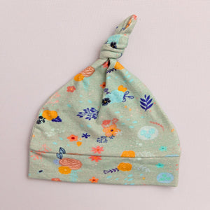 Floral Knot Beanie (Sage)