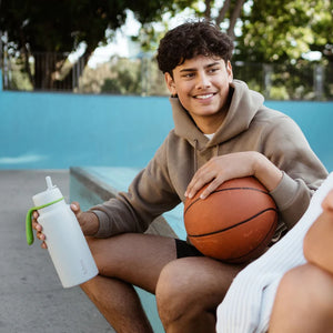 Insulated Flip Top Drink Bottle 1L (Lime Time)