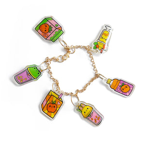Shrinkorama -Charm Bracelet Kawaii Drinks