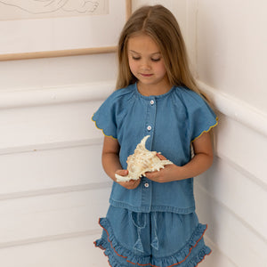 Tessa Shorts - Chambray