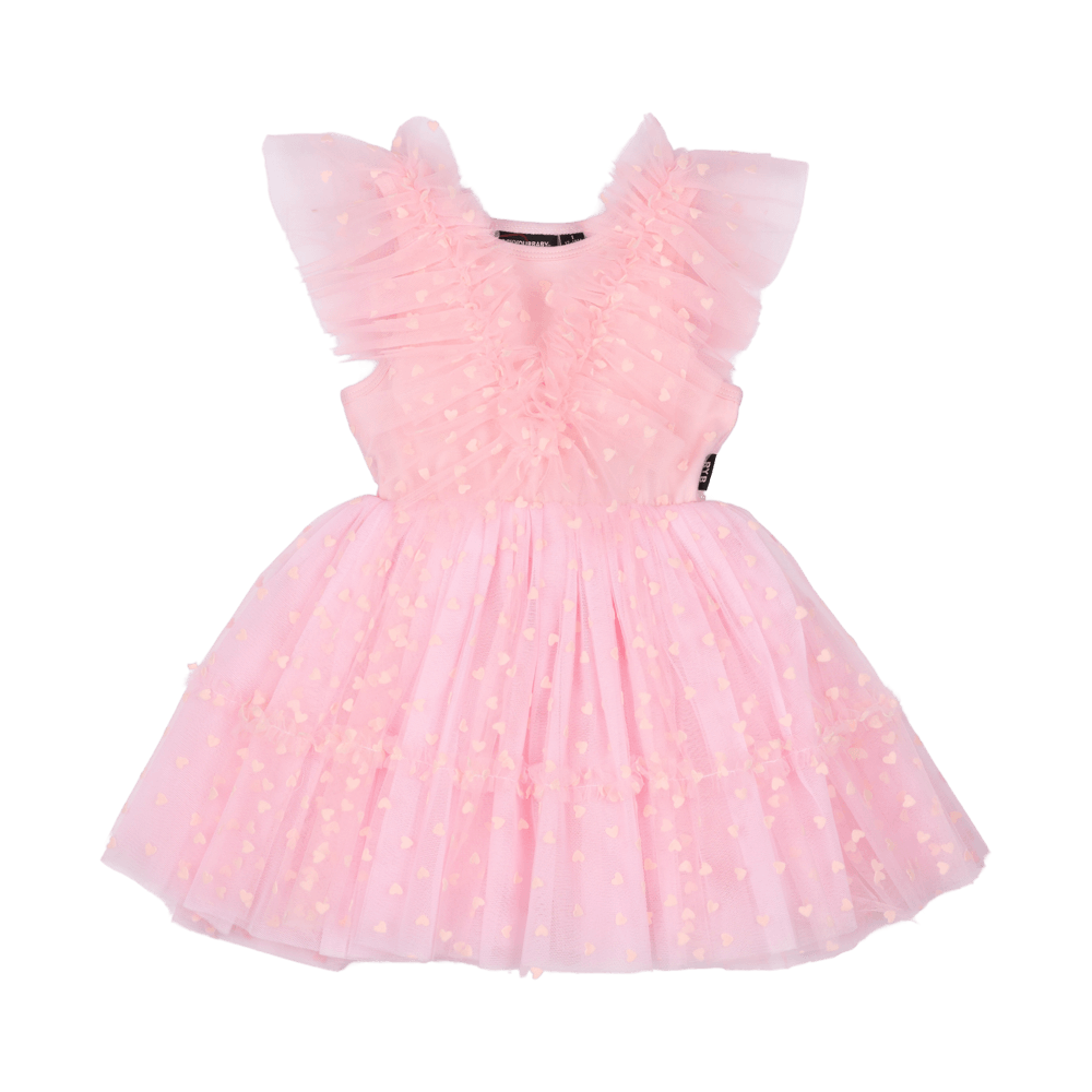 PINK HEART BABY TULLE PARTY DRESS