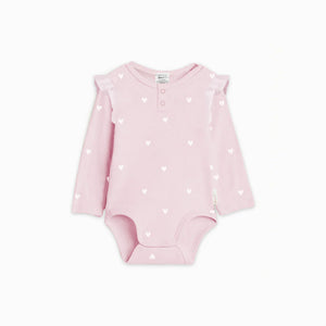 Pink Hearts LS Bodysuit