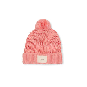 Bubblegum Knit Pom Pom Beanie