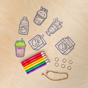 Shrinkorama -Charm Bracelet Kawaii Drinks