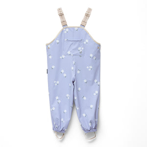 Rain Overalls (Floral Periwinkle)