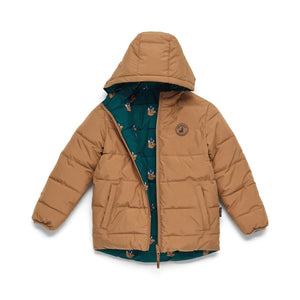 Reversible Eco Puffer (Tan Wolf)
