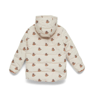 Reversible Eco Puffer (Terracotta Wolf)