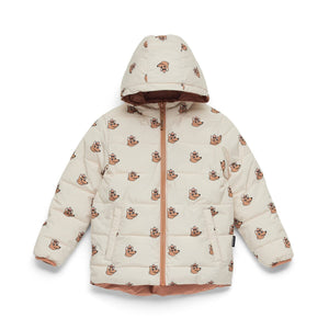 Reversible Eco Puffer (Terracotta Wolf)