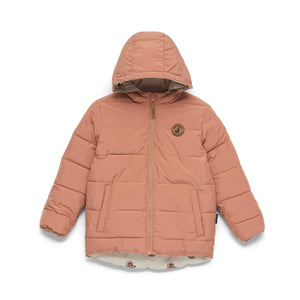 Reversible Eco Puffer (Terracotta Wolf)