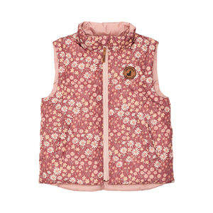 Reversible Vest (Rosewood Floral)