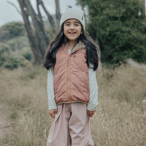 Reversible Yeti Vest (Terracotta/Camel)