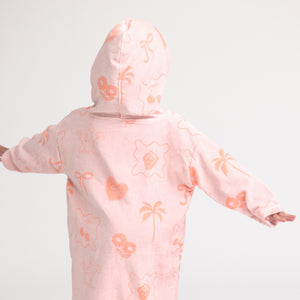 Everywhere Zip-Up Towel (Pink)