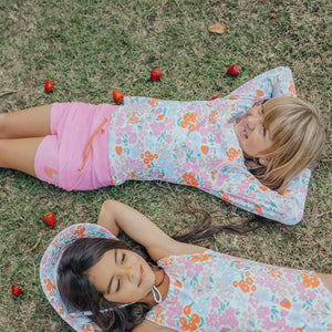 Long Sleeve Rash Vest (Berry Garden)