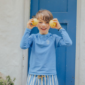 Long Sleeve Rash Vest (Deep Sea Blue)