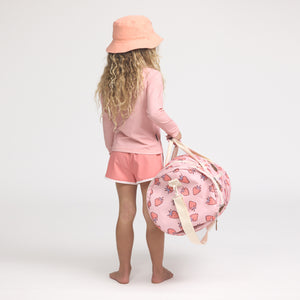 Packable Duffle Bag (Strawberry Splash)