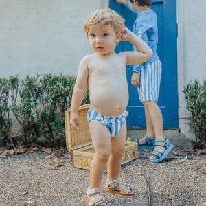 Reusable Swim Nappy (Deep Sea Stripe)