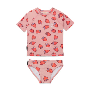 Short Sleeve Rash Set (Strawberry Splash)