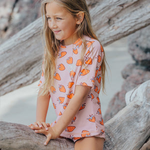 Short Sleeve Rash Set (Strawberry Splash)