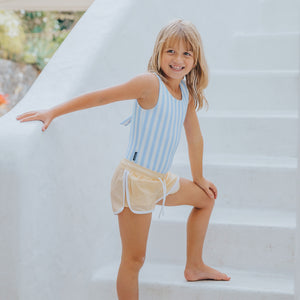 Swimsuit (Sky Blue Stripe)