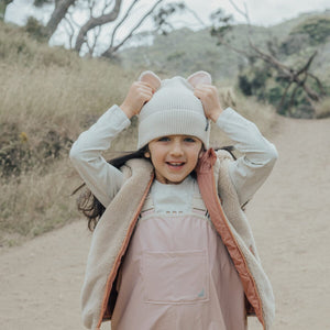 Wolf Ears Beanie (Off White)