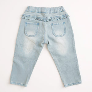Ruffle Pocket Denim Jeans