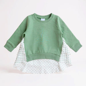 Dot Swing Back Jumper (Sage)