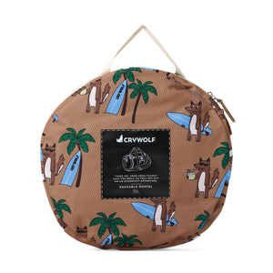 PACKABLE DUFFEL - Surfin Mr Wolf