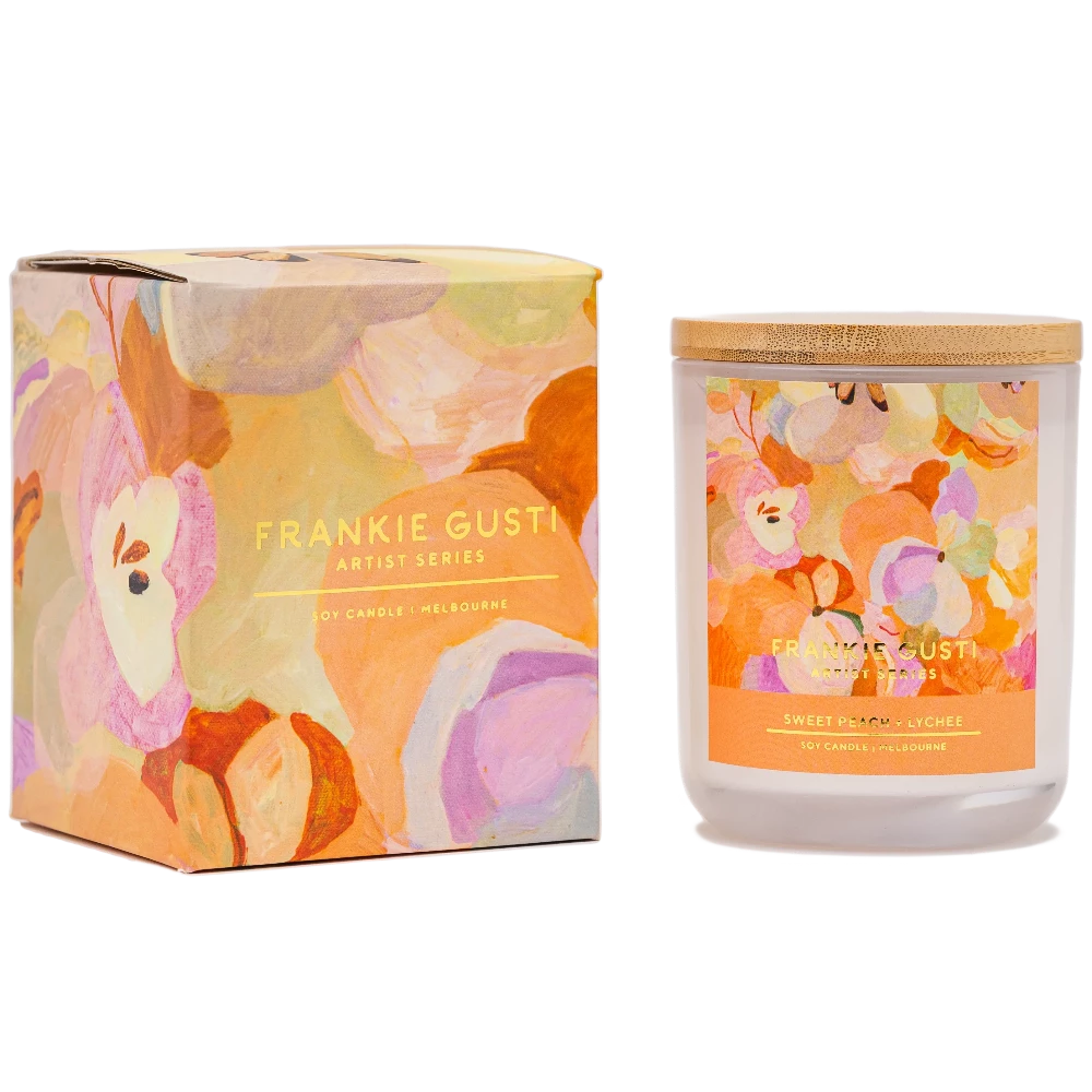Jade Fisher Candle (Sweet Peach & Lychee)