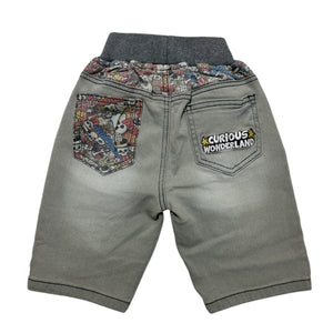 Cartoon Skulls Denim Shorts