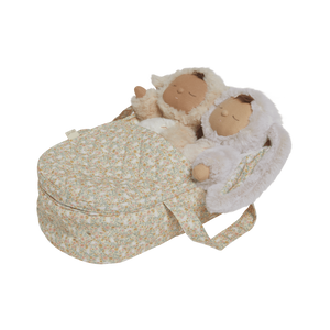 Dinkum Dolls Quilted Carry Cot - Garden Floral