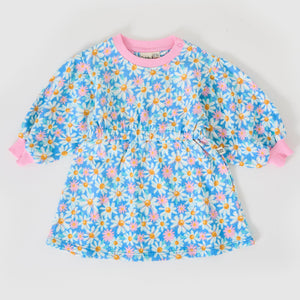 Leah Long Sleeve Dress (Seaside Daisy)