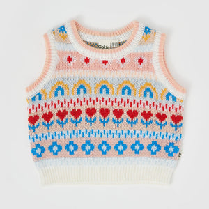MATILDA SWEATER VEST (PEACH)