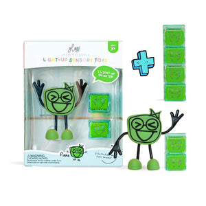Glo Pal Character + Cubes (Green Pippa)