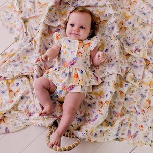 Butterfly Blooms Bodysuit Dress