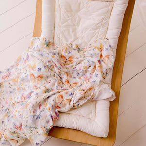 Butterfly Blooms Muslin Swaddle