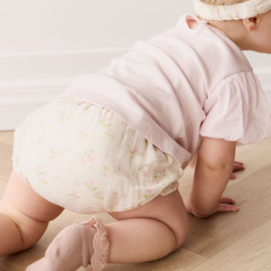 Muslin Frill Bloomer (Emelia Pink)