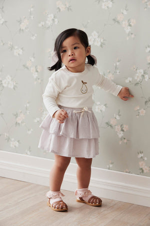 Heidi Skirt - Gingham Lilac