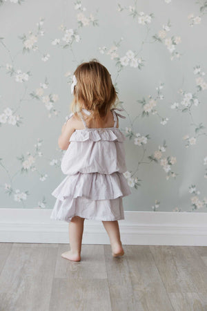 Angelina Top - Gingham Lilac