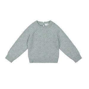 Dotty Knit Jumper - Mist Fleck