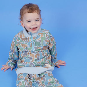 Dino-Saw Half Zip Sweater