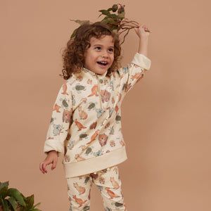 Wild Wonders Half Zip Sweater