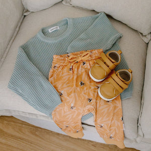 Chunky Cotton Knit Jumper (Cornflower)