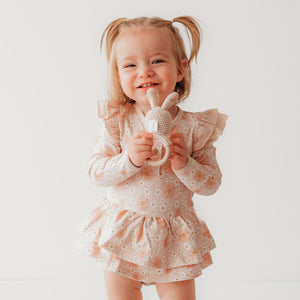 Ray Of Sunshine LS Onesie Flutter Dress
