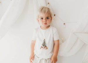 Glistening Tree Tee - Eggnog