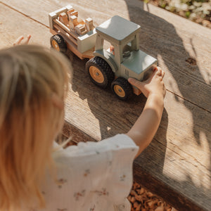 Little Farm Tractor With Trailer