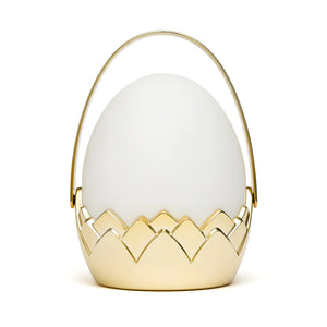 Dragon Egg Carry Lantern - White & Gold