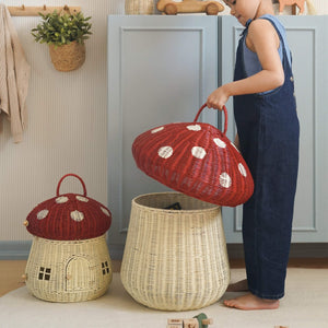 Mushroom Storage Basket (Red)