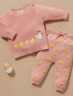 Geranium Chickie Jacquard Leggings