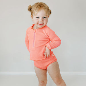 Neon Crinkle Swim Set